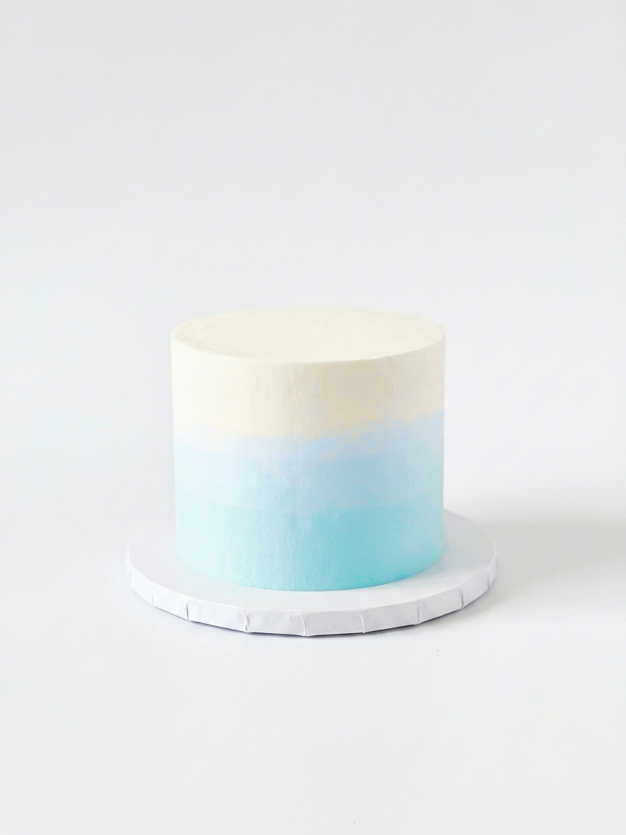 gradient color cake
